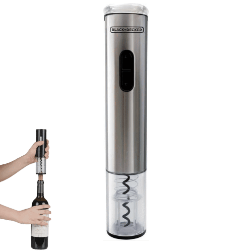 Abridor de vinhos saca rolhas a pilha - Wine Inox
