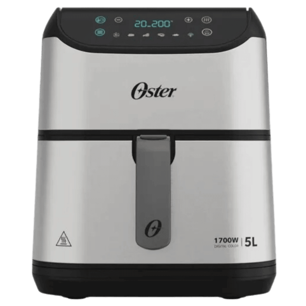 Fritadeira eltrica sem leo air fryer digital 5L 1700W Painel Touch