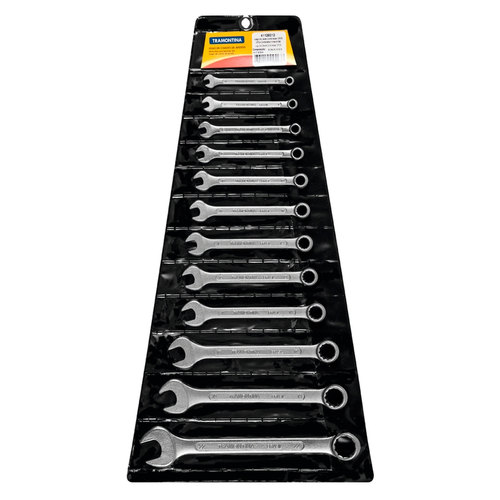 Jogo de chave combinada de 6 a 22 mm em aço especial com 12 peças Jogo de chave combinada de 6 a 22 mm em aço especial com 12 peças