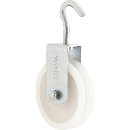 Roldana plástica 6 cm com gancho Roldana plástica 6 cm com gancho