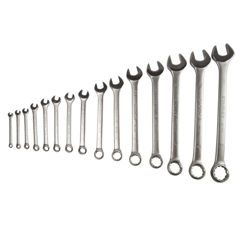 Jogo de chave combinada de 6 a 32 aço cromo vanádio com 15 peças Jogo de chave combinada de 6 a 32 aço cromo vanádio com 15 peças