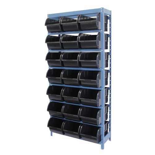 Estante metálica com 21 gavetas n°7 preta - NE21/7P Estante metálica com 21 gavetas n°7 preta - NE21/7P