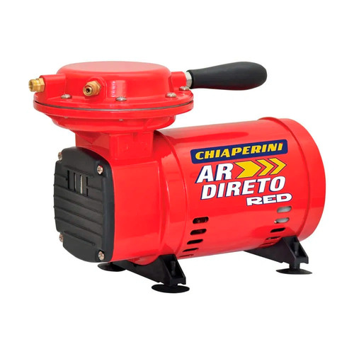 Compressor de ar direto 2,3 pés com pistola e mangueira - RED 110V/220V Compressor de ar direto 2,3 pés com pistola e mangueira - RED 110V/220V