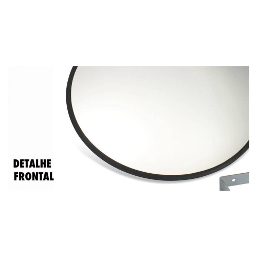 Espelho Panorâmico 300 mm com acabamento de borracha Espelho Panorâmico 300 mm com acabamento de borracha