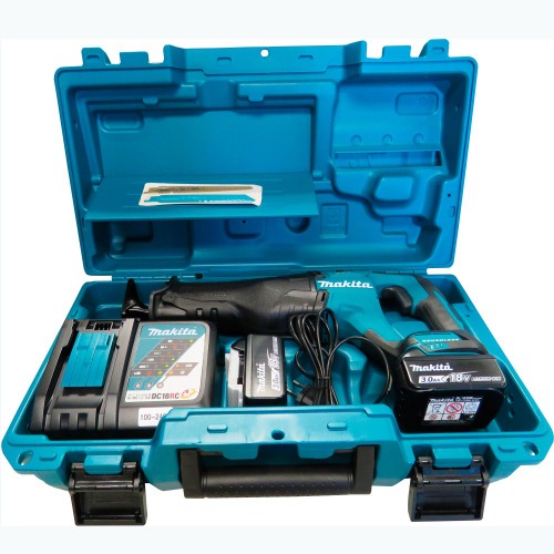 Serra sabre a bateria 18V 3Ah Brushless com 2 baterias e maleta - DJR187RFE 110V/220V Serra sabre a bateria 18V 3Ah Brushless com 2 baterias e maleta - DJR187RFE 110V/220V