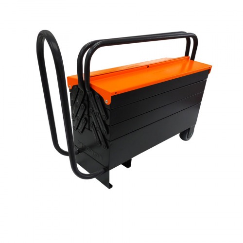 Caixa para ferramentas sanfonada 7 gavetas com puxador retrátil e rodas Caixa para ferramentas sanfonada 7 gavetas com puxador retrátil e rodas