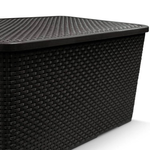 Caixa organizadora com tampa 20 litros - Rattan Caixa organizadora com tampa 20 litros - Rattan