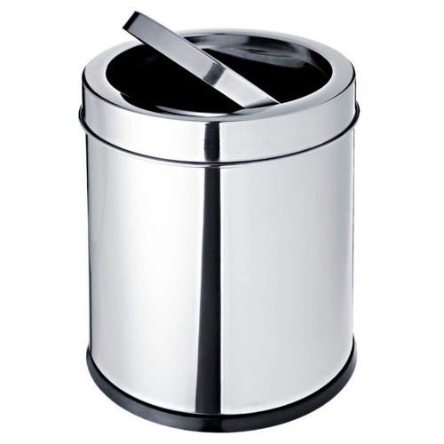 Lixeira inox 5,4L com tampa basculante 18,5 x 20 cm Decorline - 3032/202 Lixeira inox 5,4L com tampa basculante 18,5 x 20 cm Decorline - 3032/202