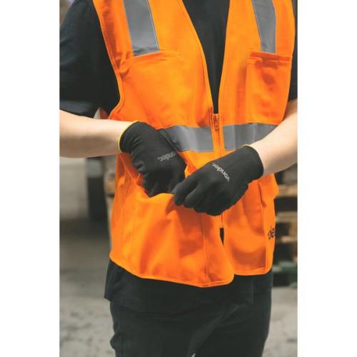 Colete refletivo tipo blusão com bolso e ziper laranja - CV 109 Colete refletivo tipo blusão com bolso e ziper laranja - CV 109