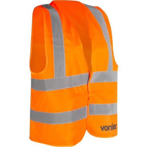 Colete refletivo tipo blusão sem bolso laranja - CV 103 Colete refletivo tipo blusão sem bolso laranja - CV 103
