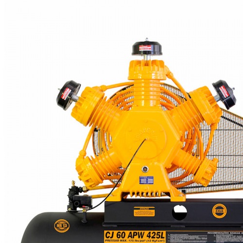 Compressor de ar 60 pés 425L 15 hp 175 lbs trifásico - CJ 60 APW 425L Compressor de ar 60 pés 425L 15 hp 175 lbs trifásico - CJ 60 APW 425L