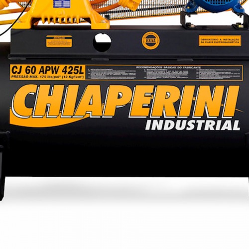 Compressor de ar 60 pés 425L 15 hp 175 lbs trifásico - CJ 60 APW 425L Compressor de ar 60 pés 425L 15 hp 175 lbs trifásico - CJ 60 APW 425L