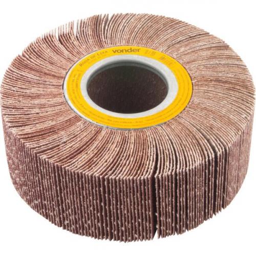 Roda de lixa 150 mm x 50 mm sem haste grão 100 Roda de lixa 150 mm x 50 mm sem haste grão 100