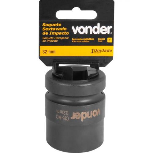 Soquete sextavado de impacto 32 mm encaixe 1 Soquete sextavado de impacto 32 mm encaixe 1