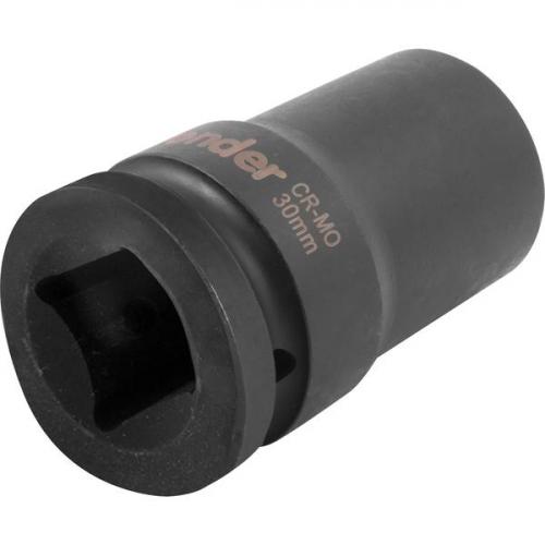 Soquete sextavado de impacto longo 30 mm encaixe 1 Soquete sextavado de impacto longo 30 mm encaixe 1