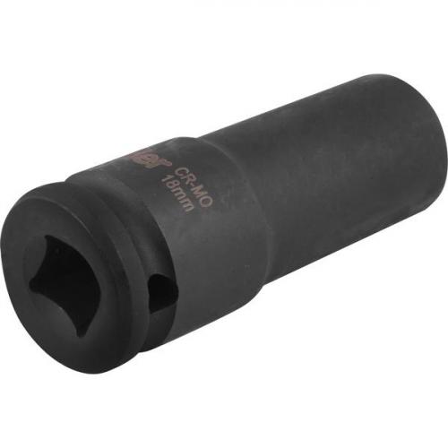 Soquete sextavado de impacto longo 18 mm encaixe 1/2 Soquete sextavado de impacto longo 18 mm encaixe 1/2
