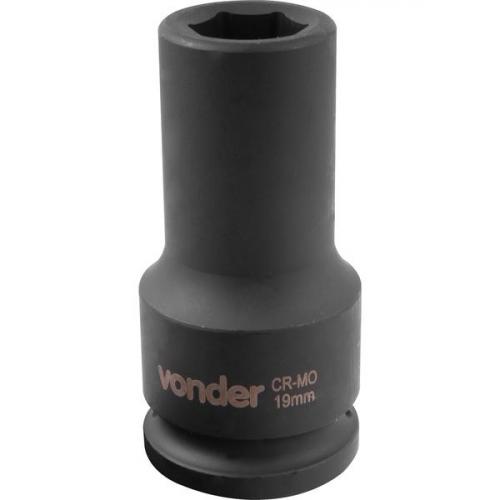 Soquete sextavado de impacto longo 19 mm encaixe 3/4 Soquete sextavado de impacto longo 19 mm encaixe 3/4