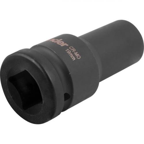 Soquete sextavado de impacto longo 19 mm encaixe 3/4 Soquete sextavado de impacto longo 19 mm encaixe 3/4