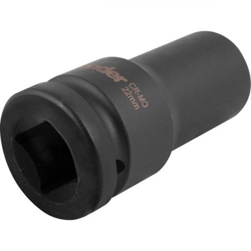 Soquete sextavado de impacto longo 22 mm encaixe 3/4 Soquete sextavado de impacto longo 22 mm encaixe 3/4