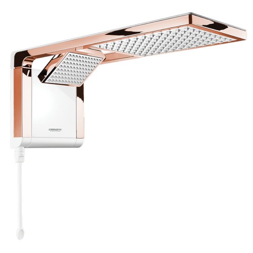 Chuveiro eletrônico 6800 watts 220V branco rosê gold - Acqua Duo Ultra Chuveiro eletrônico 6800 watts 220V branco rosê gold - Acqua Duo Ultra