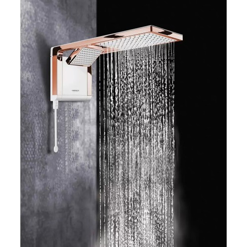 Chuveiro eletrônico 6800 watts 220V branco rosê gold - Acqua Duo Ultra Chuveiro eletrônico 6800 watts 220V branco rosê gold - Acqua Duo Ultra