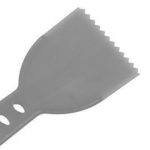 Espátula plástica dentada 80 mm Espátula plástica dentada 80 mm