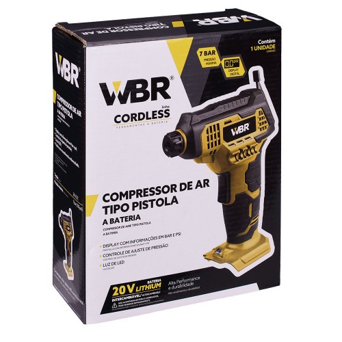 Compressor de ar a bateria tipo pistola 20V Sem Bateria 203245 Compressor de ar a bateria tipo pistola 20V Sem Bateria 203245