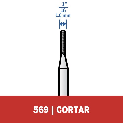 Broca removedora de rejunte para micro retífica - 569 Broca removedora de rejunte para micro retífica - 569