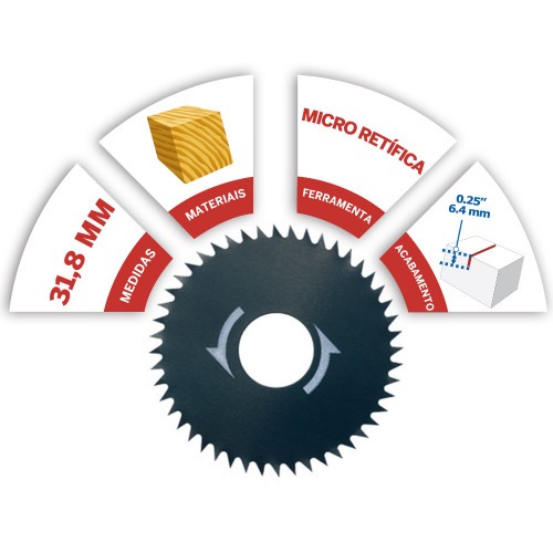 Disco de serra para micro retífica - 546 Disco de serra para micro retífica - 546