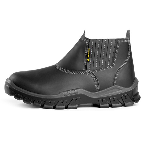 Botina em microfibra com elástico biqueira composite preta - BH SB SRC Botina em microfibra com elástico biqueira composite preta - BH SB SRC