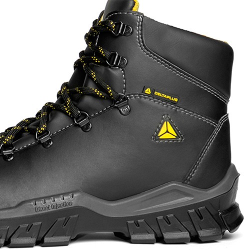 Botina em microfibra com cadarço biqueira composite preta - BRASÍLIA SBP SRC Botina em microfibra com cadarço biqueira composite preta - BRASÍLIA SBP SRC