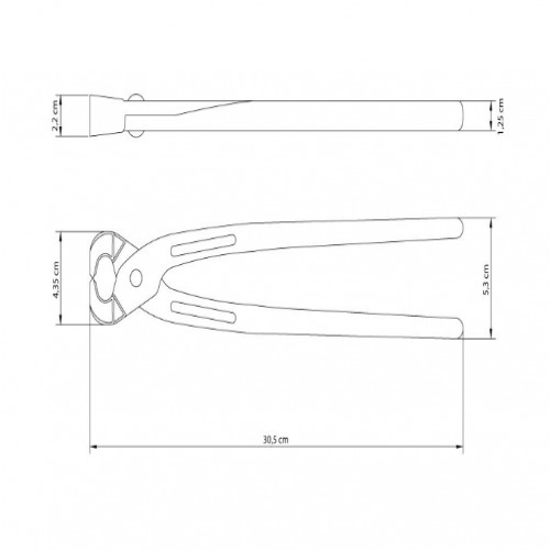 Torquês para armador em aço carbono 12 Torquês para armador em aço carbono 12