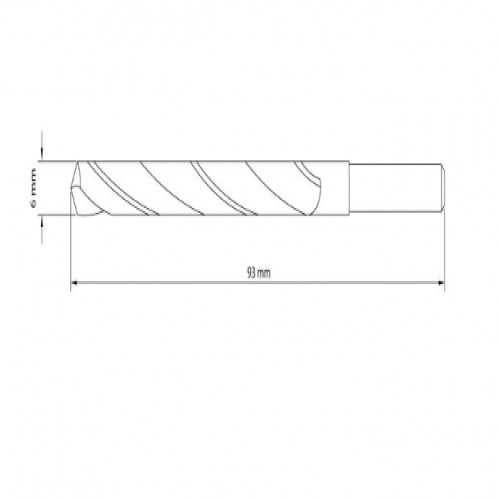 Broca de aço rápido para metal 6,0 mm DIN 338 Broca de aço rápido para metal 6,0 mm DIN 338