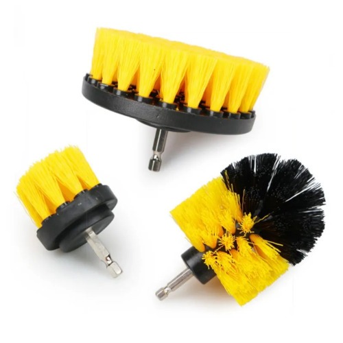 Jogo de escovas rotativas para furadeira e parafusadeira com 03 peças Jogo de escovas rotativas para furadeira e parafusadeira com 03 peças