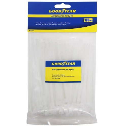 Abraçadeira de nylon 7,6 mm x 25 cm 50 peças - GYCTP014 Abraçadeira de nylon 7,6 mm x 25 cm 50 peças - GYCTP014