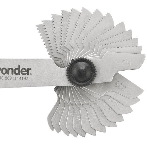 Calibre tipo pente rosca 52 lâminas - CR-052 Calibre tipo pente rosca 52 lâminas - CR-052