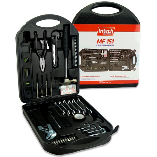 Kit de ferramentas com maleta 151 peças - MF151 Kit de ferramentas com maleta 151 peças - MF151