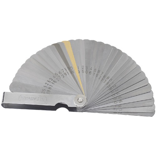 Calibrador de folga de 0,038 a 0,889 mm Calibrador de folga de 0,038 a 0,889 mm