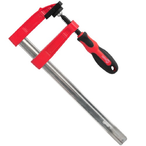 Grampo tipo sargento 250 mm x 80 mm, com ranhuras Grampo tipo sargento 250 mm x 80 mm, com ranhuras