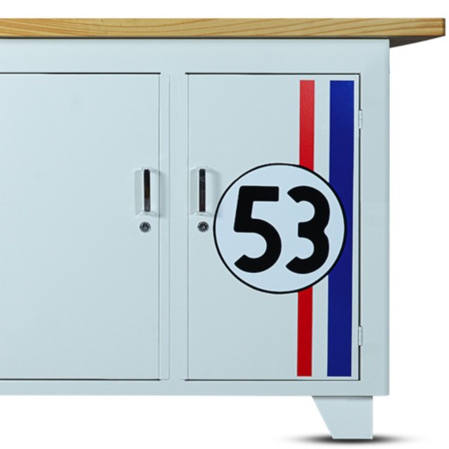 Bancada fechada com 3 portas Retrô 53 - RLL-203 Bancada fechada com 3 portas Retrô 53 - RLL-203