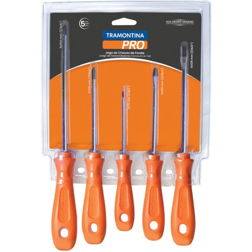 Jogo de chave de fenda e phillips com 5 peças - Twister Jogo de chave de fenda e phillips com 5 peças - Twister