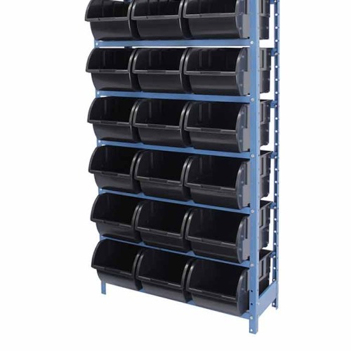 Estante metálica com 21 gavetas n°7 preta - NE21/7P Estante metálica com 21 gavetas n°7 preta - NE21/7P