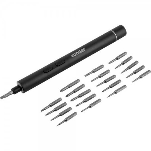 Parafusadeira de precisão para celulares e eletrônicos a bateria com estojo e 19 bits Parafusadeira de precisão para celulares e eletrônicos a bateria com estojo e 19 bits