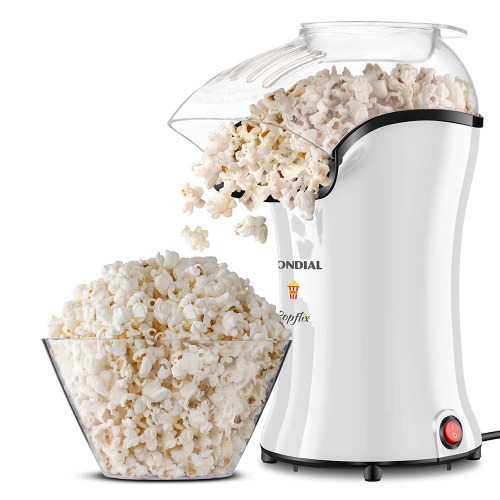 Pipoqueira elétrica com bico direcionador 1200 watts branca- PopFlix 220V Pipoqueira elétrica com bico direcionador 1200 watts branca- PopFlix 220V