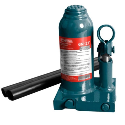 Macaco hidráulico tipo garrafa capacidade 2 toneladas - GN-2T Macaco hidráulico tipo garrafa capacidade 2 toneladas - GN-2T