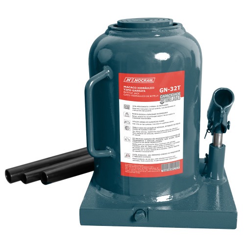 Macaco hidráulico tipo garrafa capacidade 32 toneladas - GN-32T Macaco hidráulico tipo garrafa capacidade 32 toneladas - GN-32T