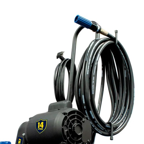 Lavadora de média pressão 320 libras 1 hp com carrinho e mangueira 10m - LJ14L 220V Lavadora de média pressão 320 libras 1 hp com carrinho e mangueira 10m - LJ14L 220V