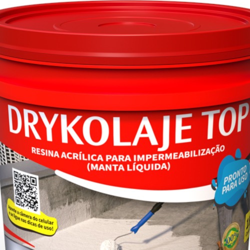 Manta líquida impermeabilizante para lajes 4kg - DRYKOLAJE TOP Manta líquida impermeabilizante para lajes 4kg - DRYKOLAJE TOP