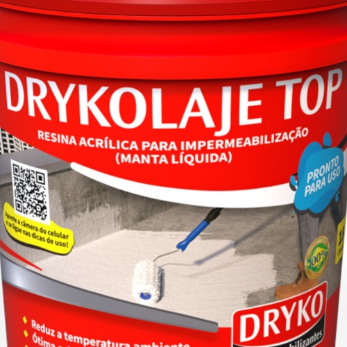 Manta líquida impermeabilizante para lajes 4kg - DRYKOLAJE TOP Manta líquida impermeabilizante para lajes 4kg - DRYKOLAJE TOP