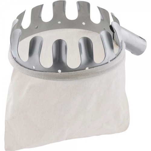 Colhedor de frutas com saco de algodão branco Colhedor de frutas com saco de algodão branco